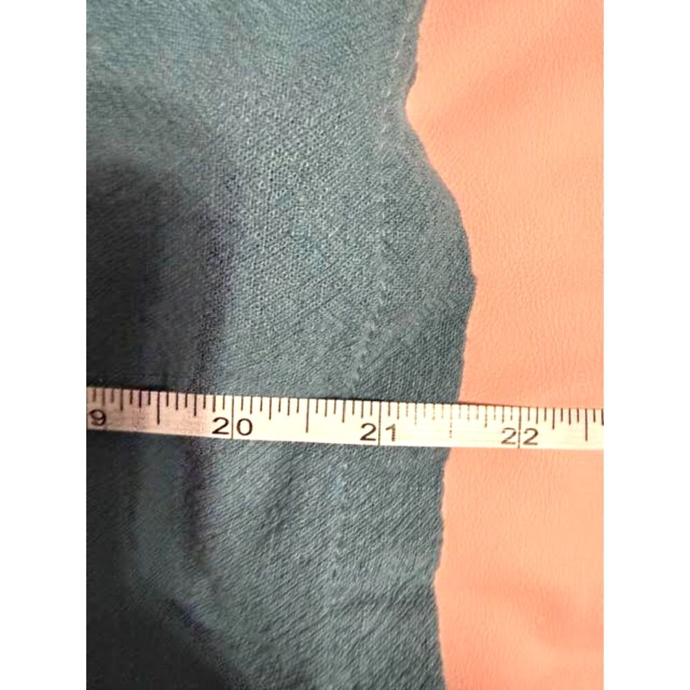 Teal Relaxed Wide-Leg Jumpsuit / Romper Shortalls –XL Coastal IndieBoho Festival - Picture 9 of 9